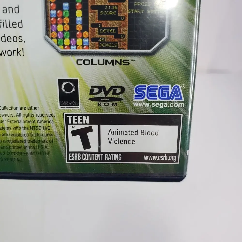 Sega Genesis Collection Black Label Sony Playstation 2 PS2 2006 SEGA -USED